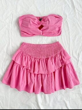 Pink Skirt Set